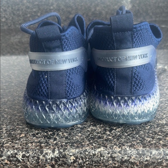 PONY Stylish Navy Blue Knit Sneakers - Picture 3 of 8